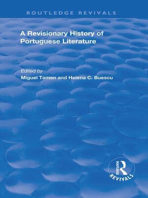 cover image of A Revisionary History of Portuguese Literature